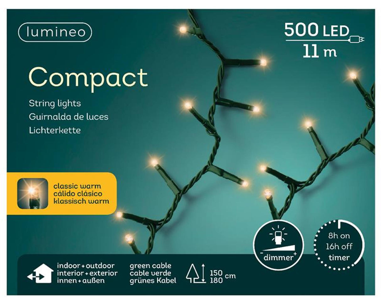 Lumineo LED-belysning kompaktlys udendørs 500 lamper 11 meter