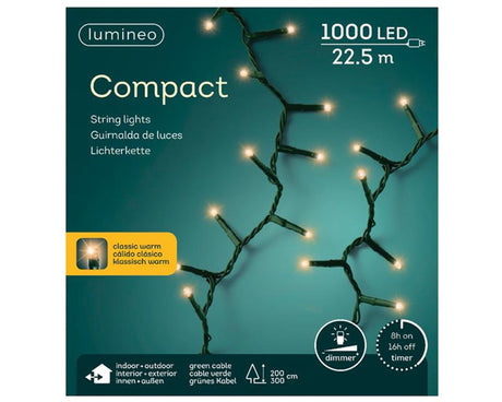 Lumineo LED kompaktlys udendørs 1000LED 22m