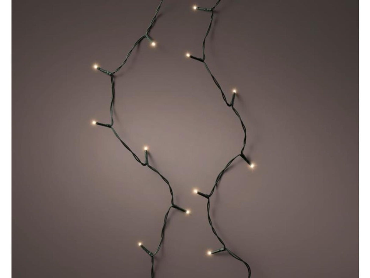 Lumineo juletræsbelysning 1-2 glød 150cm 126 LED lys klassisk varm hvid