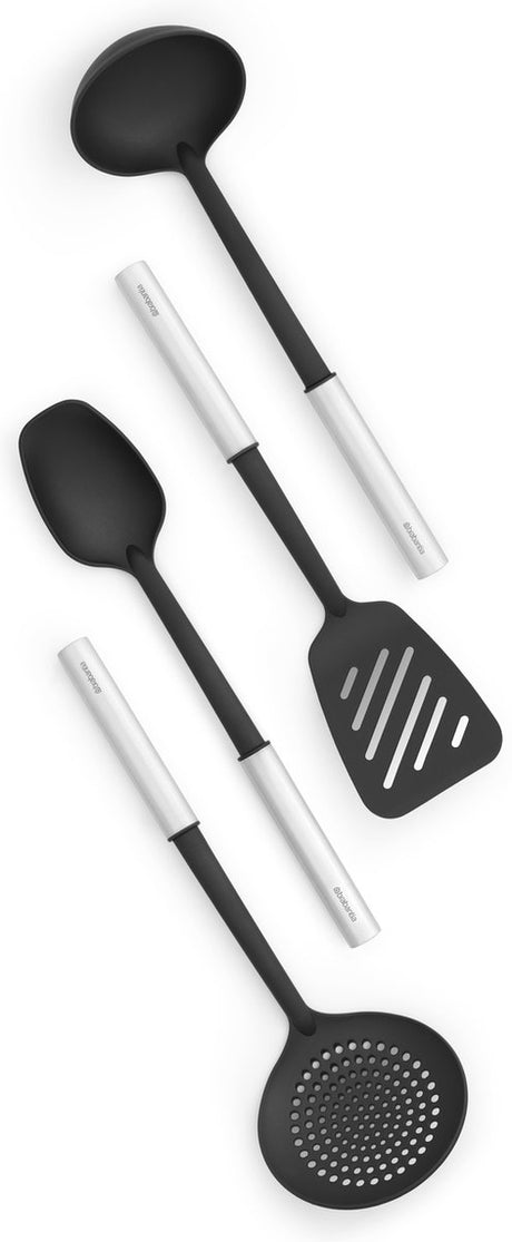 Brabantia profil køkkenudstyr sæt - 4-delt - non-stick - rustfrit stål