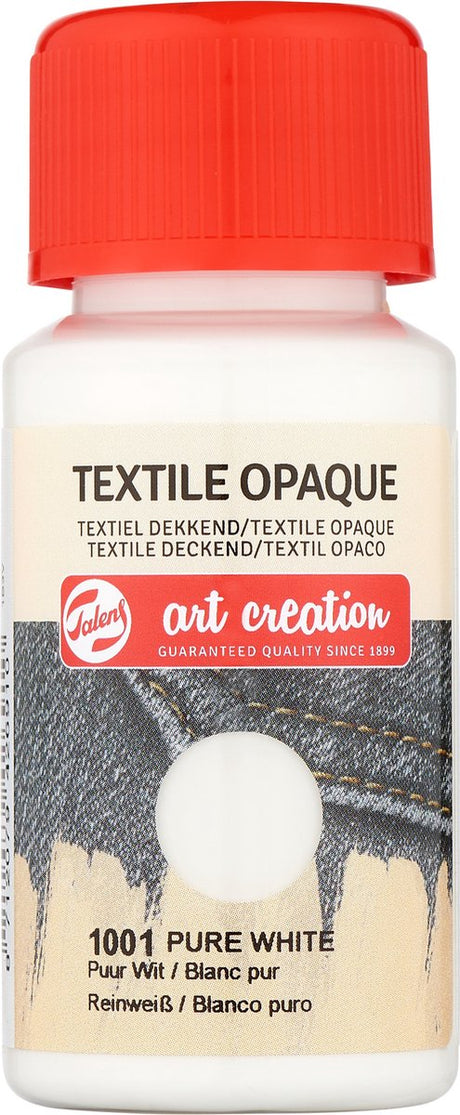 Talens art creation textiel opaque 50ml puurwit