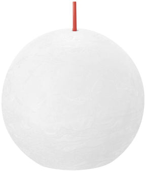 Bolsius rustikt kuglelys uklar hvid ø76 mm 25 timer (6 stk.)