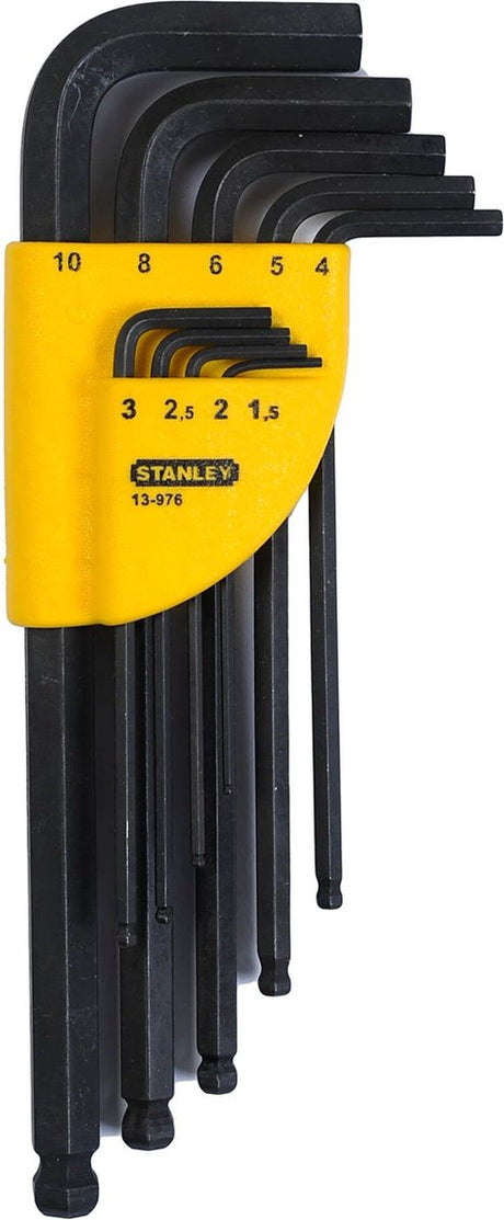 Stanley 1-13 serien - sekskantnøglesæt - 9 dele - 1,5-10 mm - kugleende