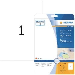 Herma etiketter transparent mat a4 210x297 mm folie 25 stk.