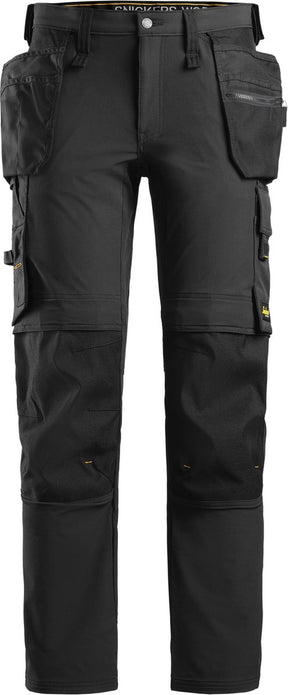 Snickers 6271 fuld stretch arbejdsbukser med hylsterlommer - sort sort - 50