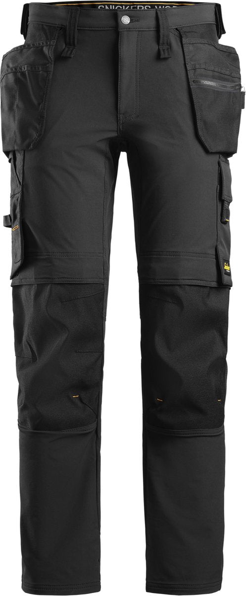 Snickers 6271 fuld stretch arbejdsbukser med hylsterlommer - sort sort - 50
