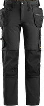 Snickers 6271 fuld stretch arbejdsbukser med hylsterlommer - sort sort - 50