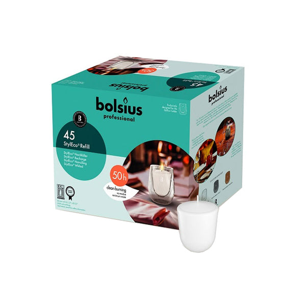 Bolsius styleco refill ø63x82 mm 50 timer (45 stk.)