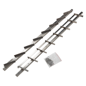 Mack 1074592 - multiflex skodder 96 cm rustfrit stål | 2 stk