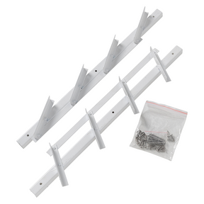 Mack 1074595 - multiflex skodder 50 cm rustfrit stål hvidlakeret | 2 stk