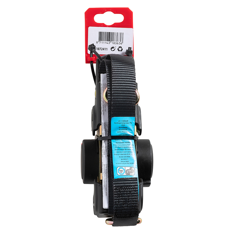 Mack 1072411 - automatisk tilbagetrækkelig spændingsrem 25mm - 3,5m | 3 stk