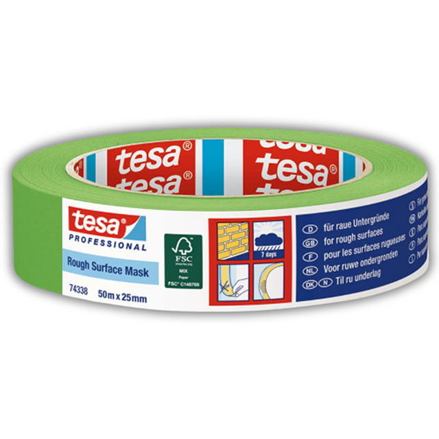 Tesa professional 1075581 - 74338 roughsurfac maske50mx25mm | 12 stk