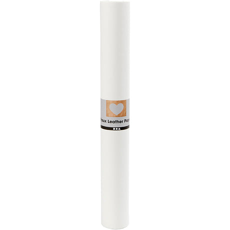 Creativ company imiteret læderpapir, b: 50 cm, ensfarvet, 350 gr, hvid, 1 m 1 rulle
