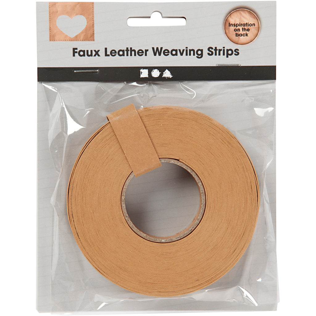 Creativ firma flettestrimler, b: 15 mm, tykkelse 0,55 mm, lysebrun, 9,5 m