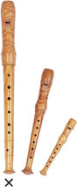 Goki musik - blokfløjte c-sopran - l32cm - med fejemaskine - 5 år