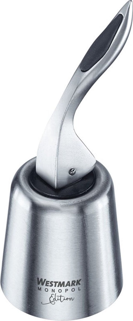 Westmark flessenstop, monopol edition, roestvrij staal siliconen, campana, zilver zwart, 61873360