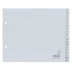 Tabs kangaro pp 120g m2 18x21 22,5cm grå 20-delt a-z 2-huls trykt