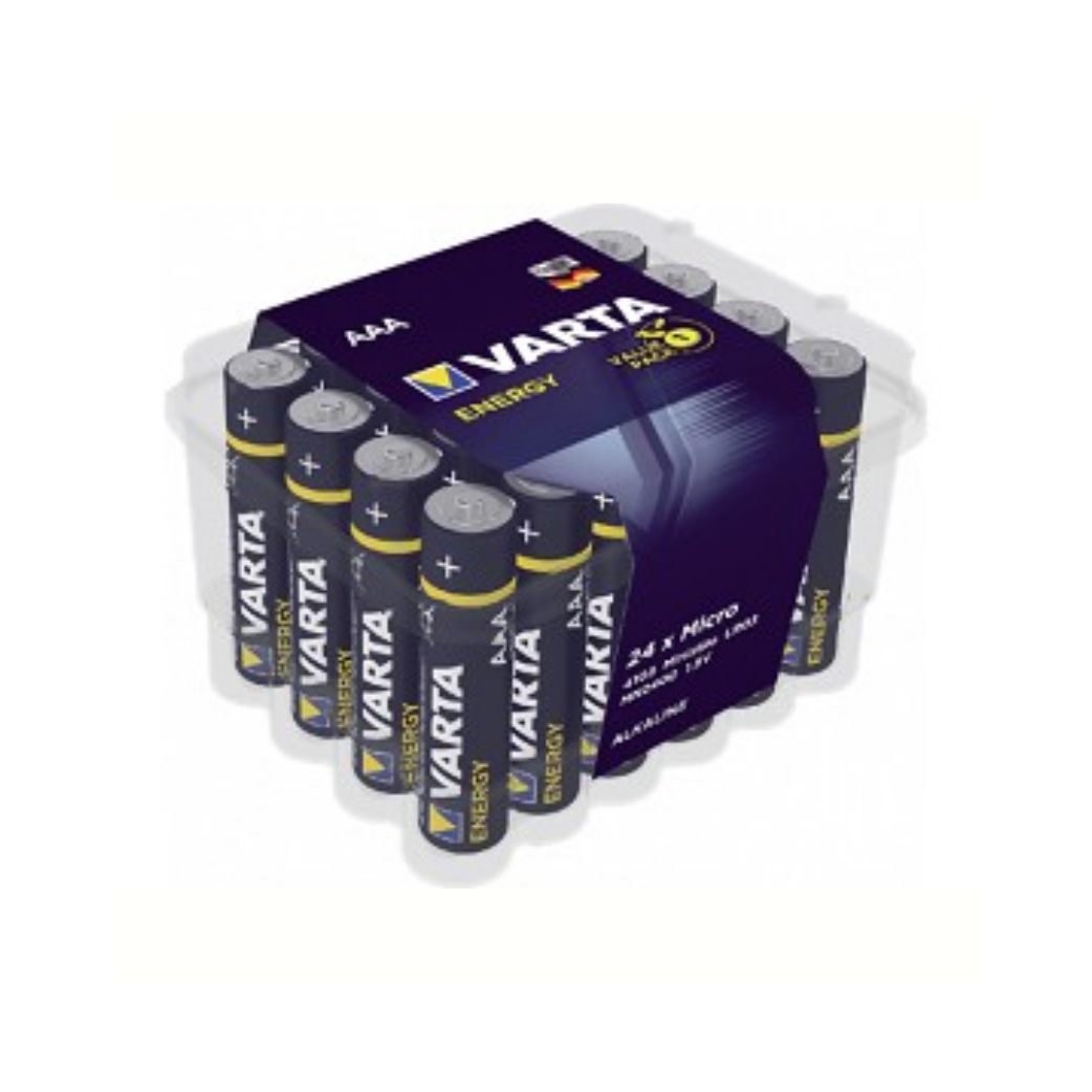 Varta Energie Battery AAA LR03 Boks 24 stykker
