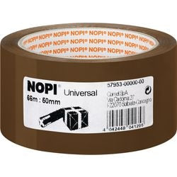 Emballagetape nopi universal 50mm x 6 m brun