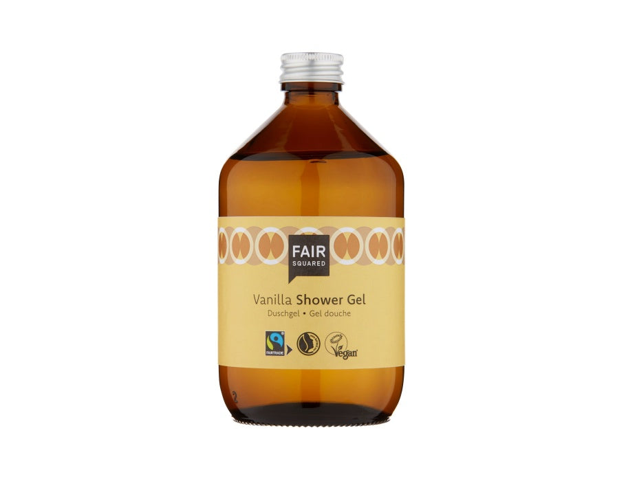 Fair square shower gel - vanilje - nul spild - 500ml