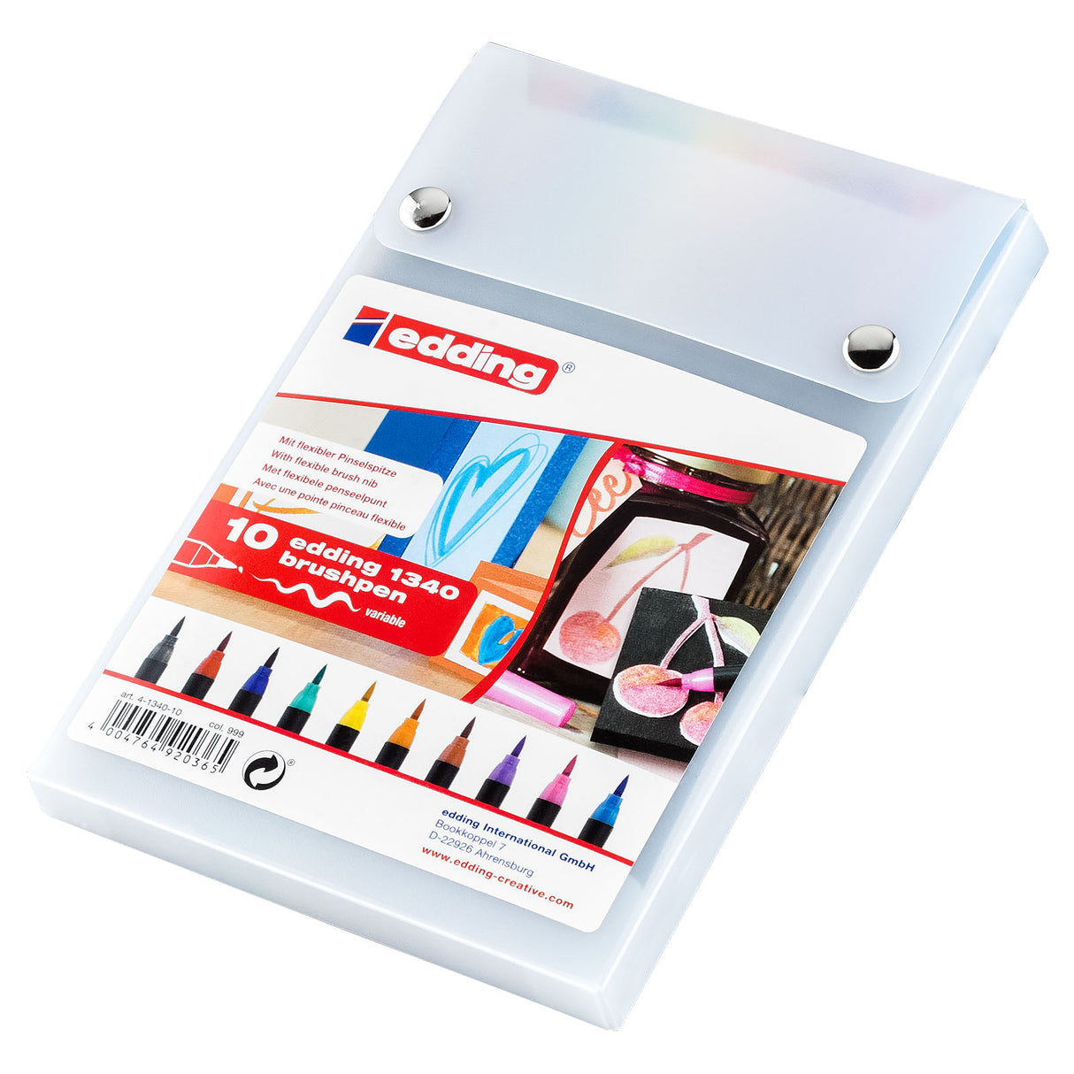 Edding 1340 • penselpen assorteret 10 stk