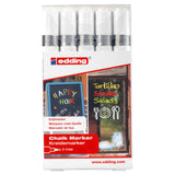 Edding 4095 • kridttusch 2-3mm assorteret hvid 5stk