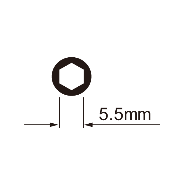 Icetoolz Spaak Nipple Key til 5,5 mm hexagonale brystvorter