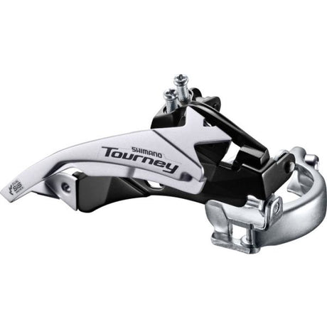 Shimano forskifter 3 x 6 7-trins turnering FD-TY510 topsving dobbelt træk - lav klemme - 42t (66-69°) - sort sølv