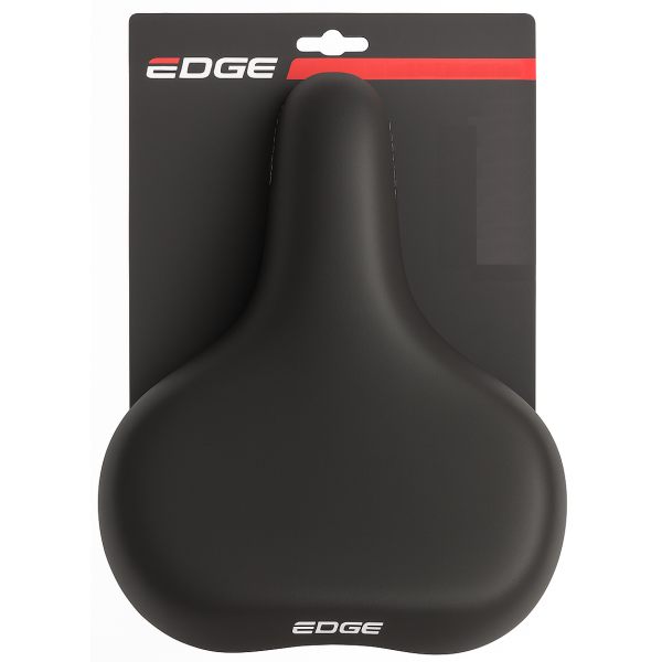 Cykel Saddle Edge Towny med hukommelsesskum - sort