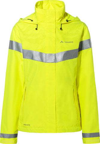 Vaude regnjakke i aluminium til kvinder