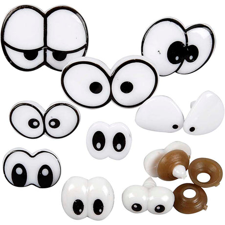Creativ company funny eyes, str. 2-3 cm, 9 div 1 æske