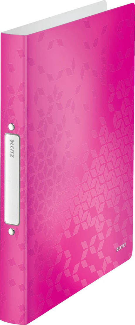 Leitz wow ringbind fleksibel a4 - 2-ring til 190 ark - rygbredde på 32 mm - pink