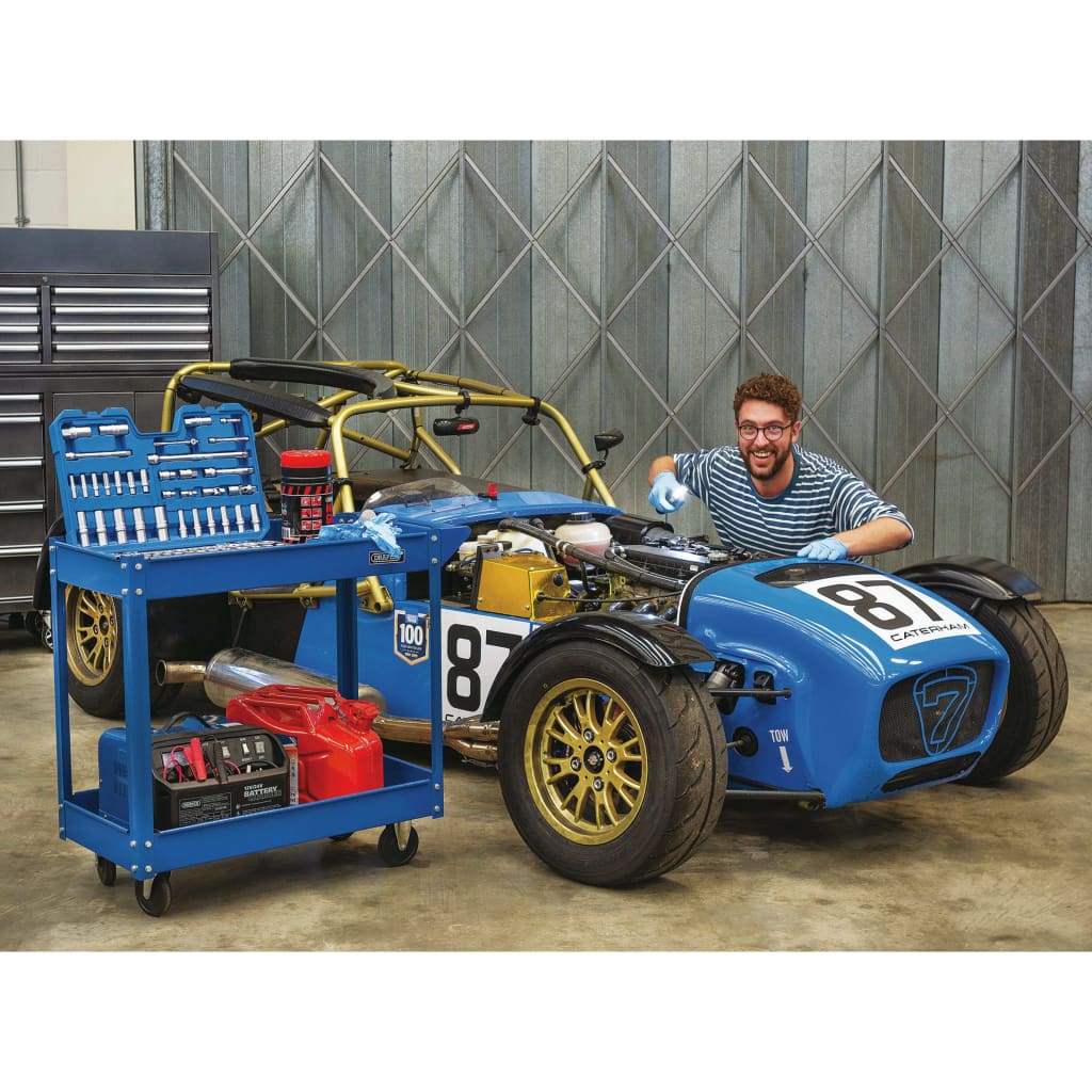 Draper Tools Draper Tools Tool Trolley 2-lags blå