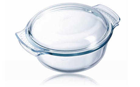 Pyrex dækskål 3,75l rund klassisk