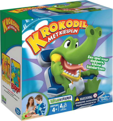 Hasbro gaming krokodille med tandpine - actionspil - klassisk - brætspil