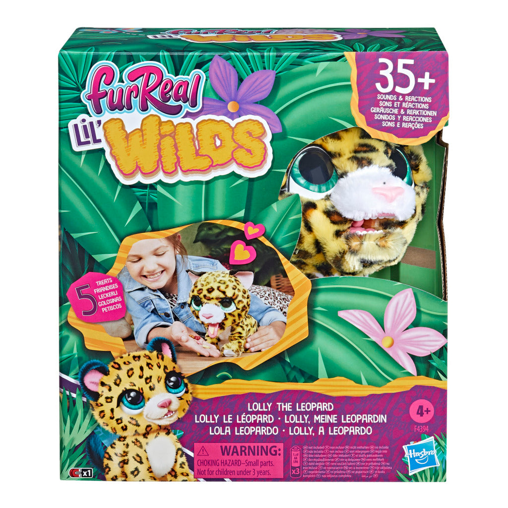 FurReal Lil Wilds Lolly the Leopard Interactive Plys Legetøj