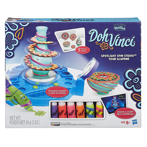 Hasbro dohvinci spotlight pladespiller studie + lys + tilbehør