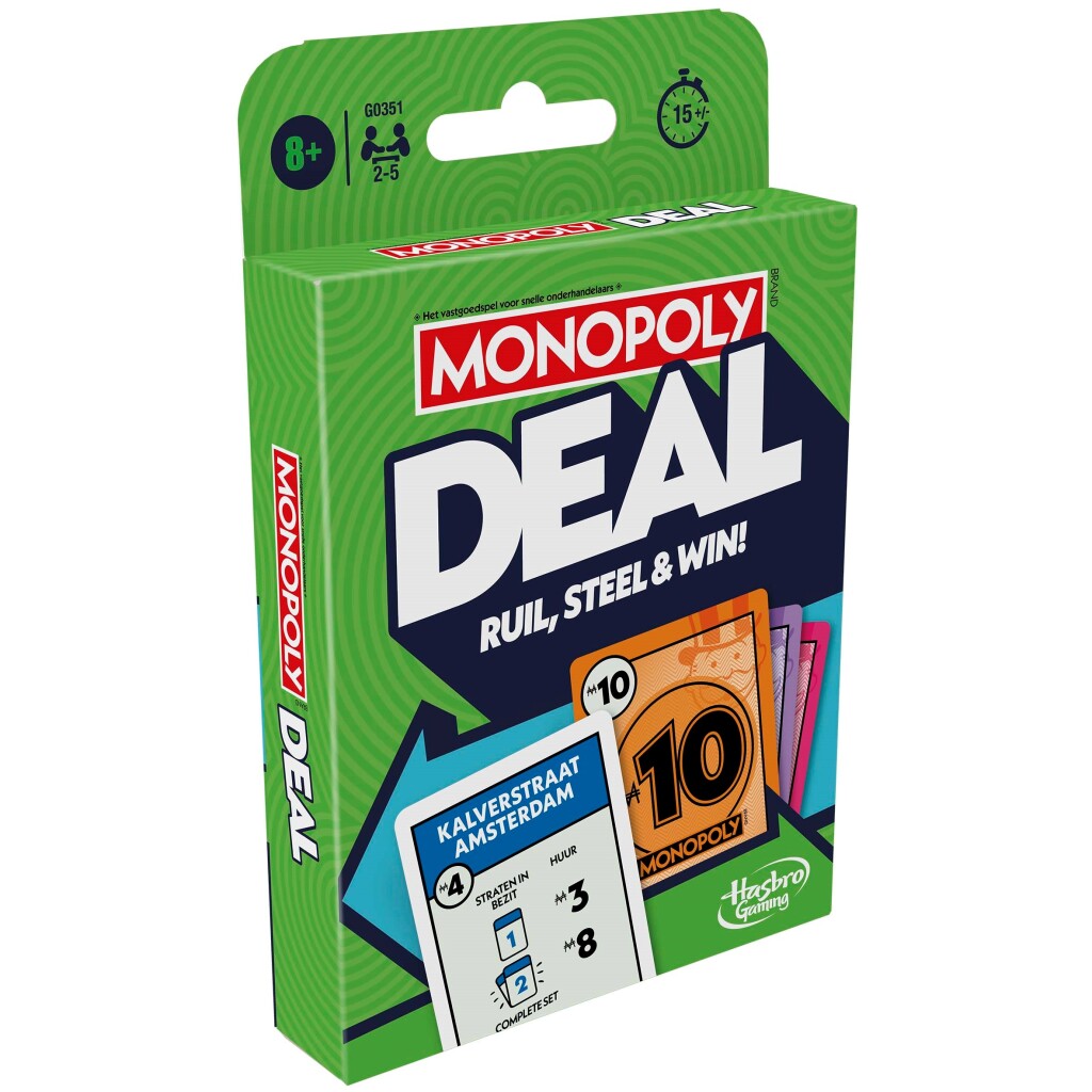 Hasbro monopol deal kortspil - hollandsk udgave