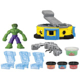 Play-doh marvel hulk smash squish legesæt - 4 lerpotter