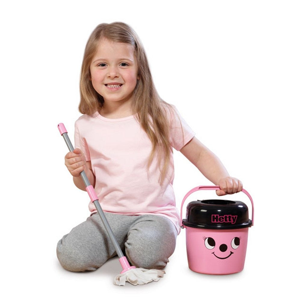 Grundlæggende numatisk lille hjælper lille hetty moppe og spand pink