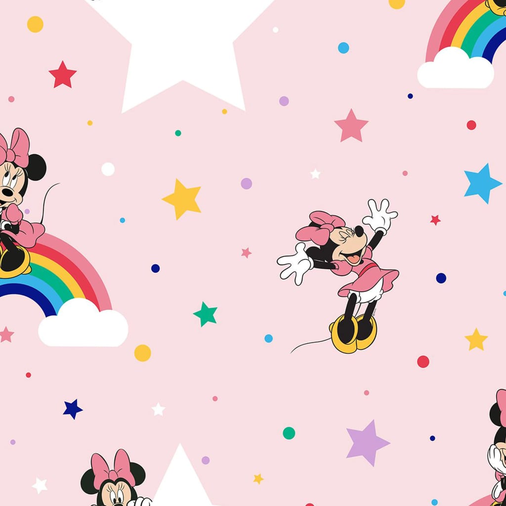 Noordwand Noordwand tapet @ Home Rainbow Minnie Pink