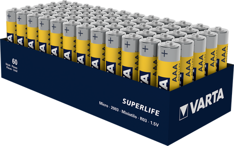 Varta AAA Batteri R3 Superlife WP Box A 60