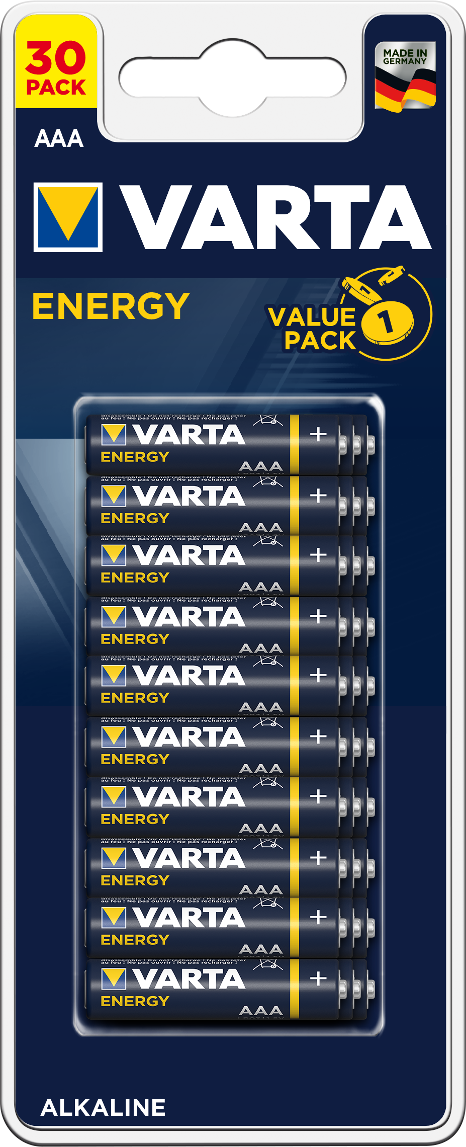 Batterier energi aaa varta 30 stk
