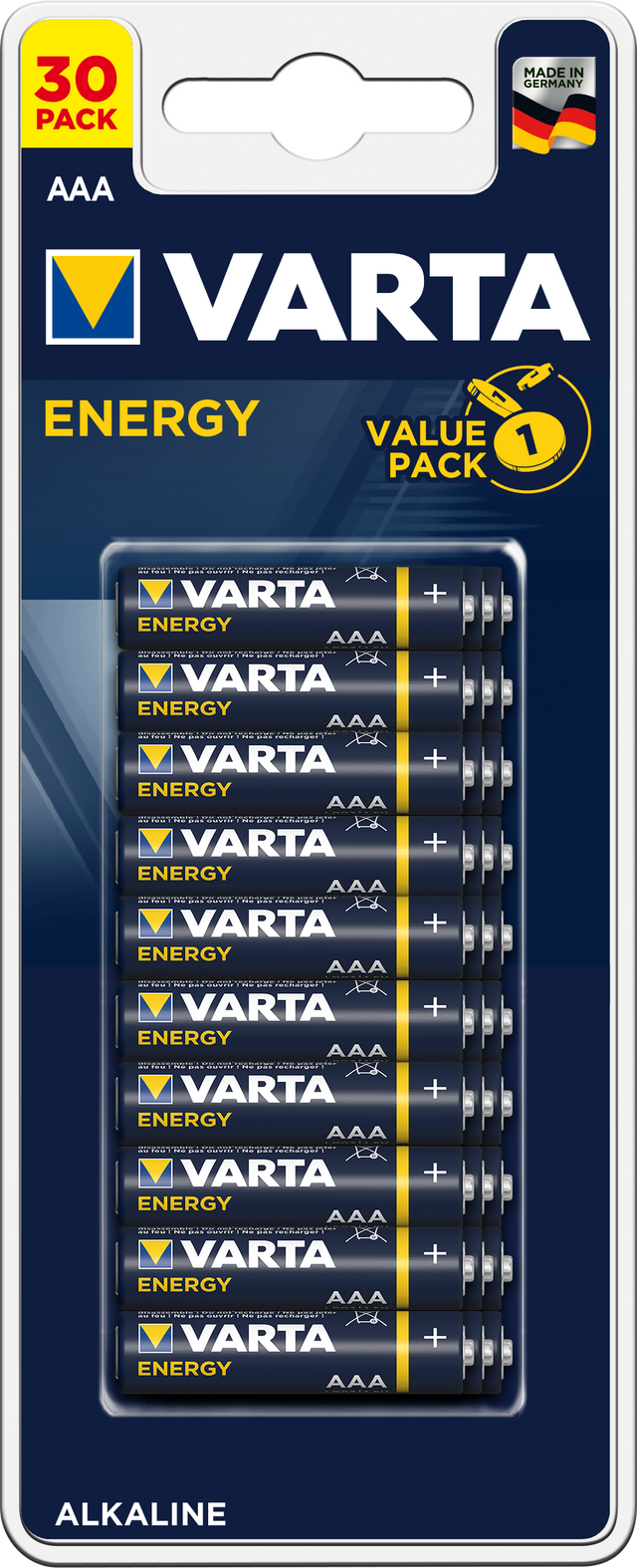 Batterier energi aaa varta 30 stk