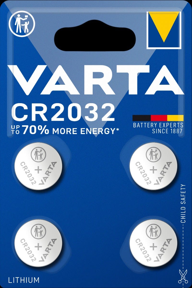 Varta batteri knapcelle 2032 blister (4)