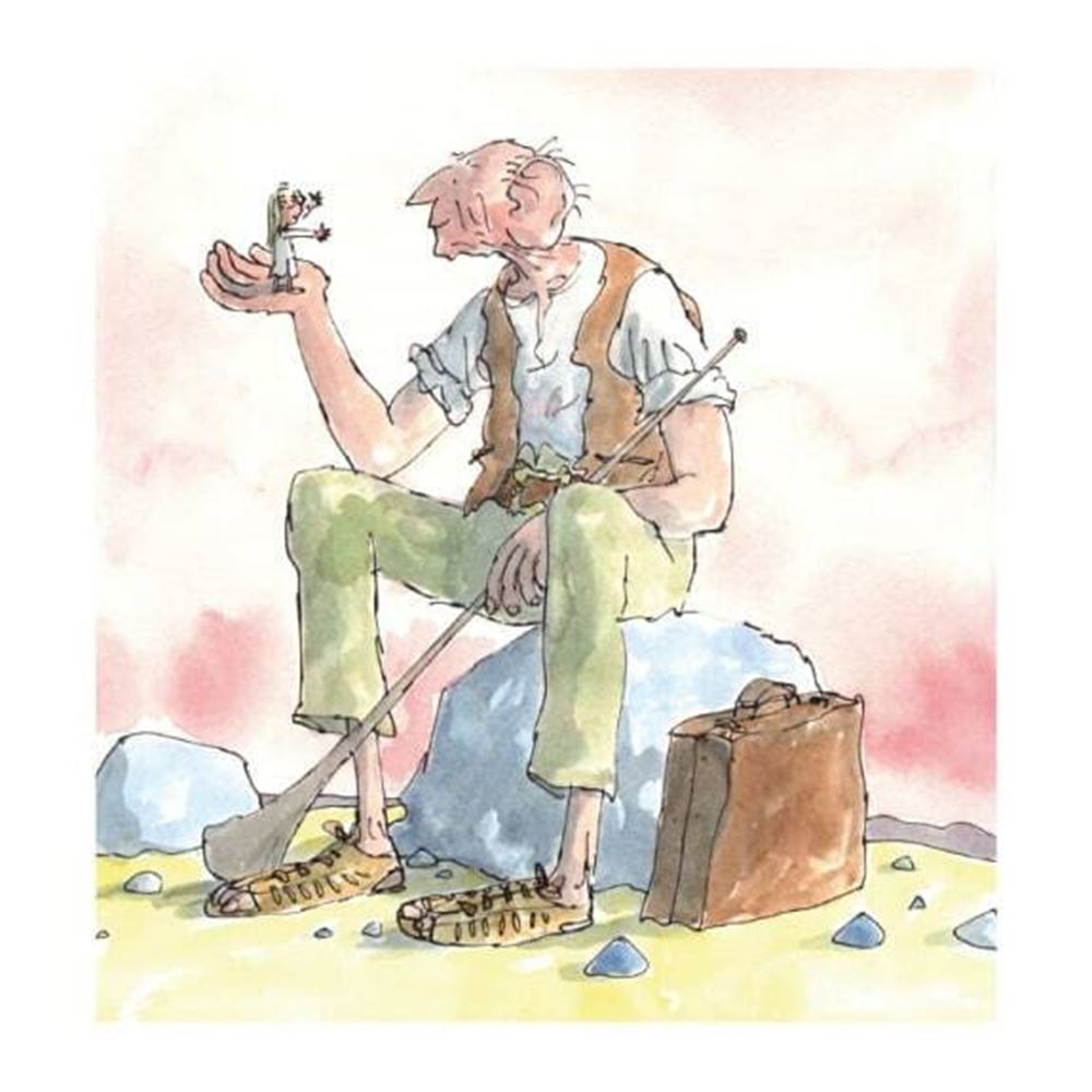 Kort + kuvert roald dahl gvr. 16x16 cm