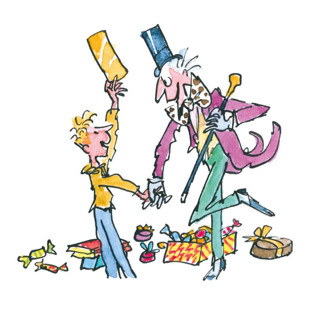 Kort + kuvert roald dahl sjakie. 16x16