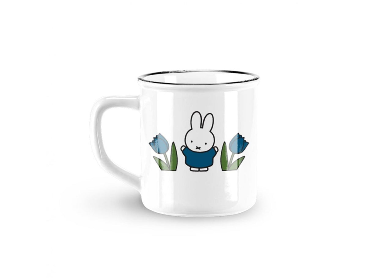 Miffy krus tulipaner ã˜8xh7,5cm blå keramik