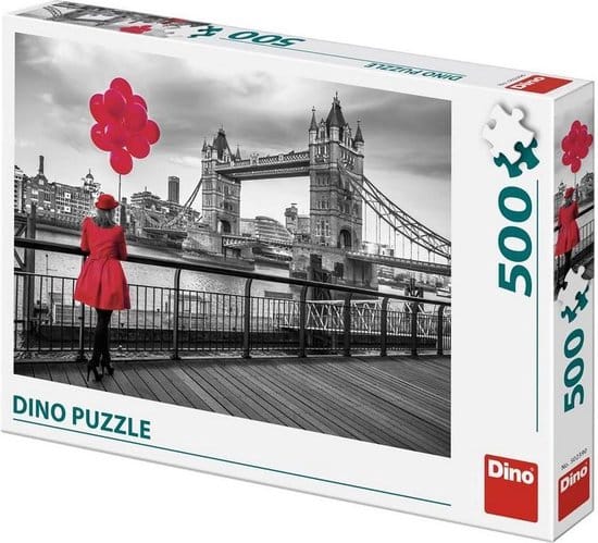 Dinotoys dino puslespil - Tower Bridge i London - 500 brikker