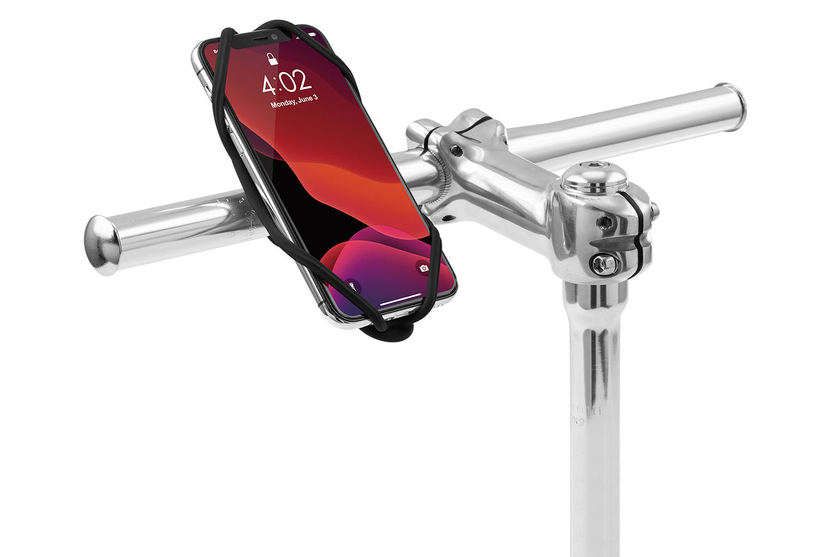 Knogleropsamling universal telefonholder cykel slips 4 sort